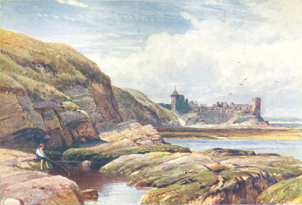 SCOTLAND. Castle of St Andrews, Fifeshire 1904 old antique print picture